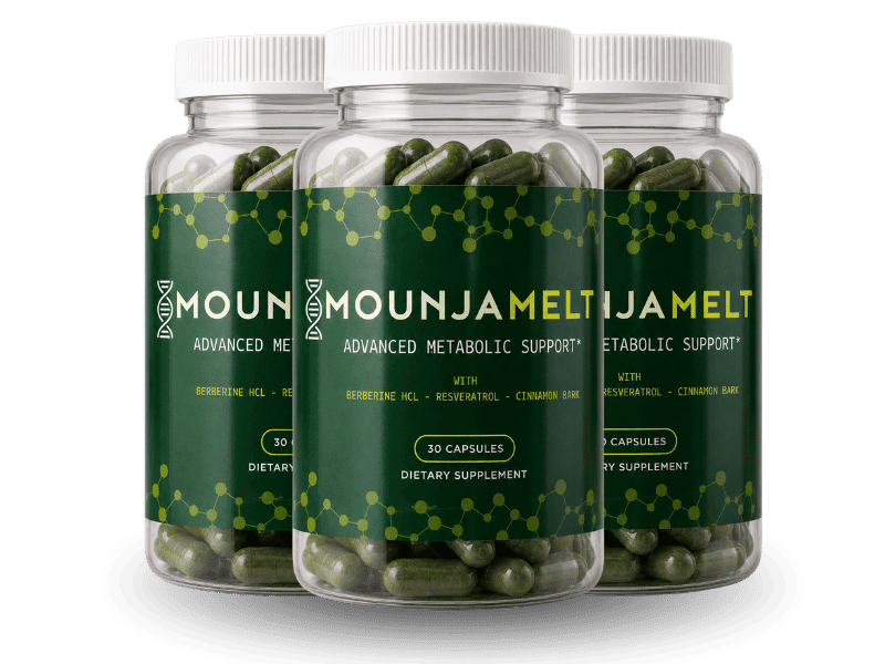 MounjaMelt Natural Metabolism & Weight Support Supplement Bottles